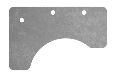 MojoDesk Surface Cubicle Corner MojoDesk Left / Concrete