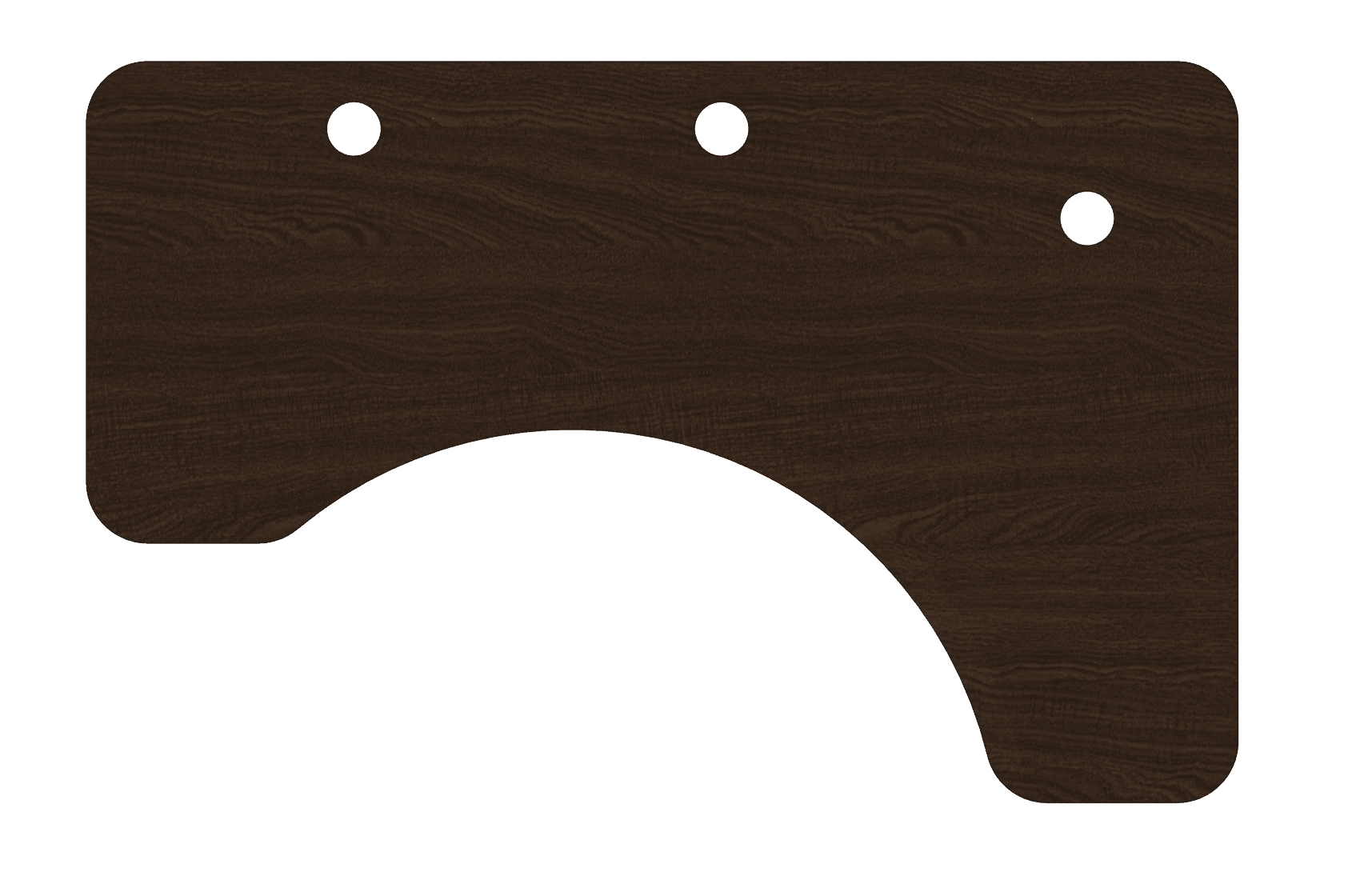 MojoDesk Surface Cubicle Corner MojoDesk Right / Obsidian Oak