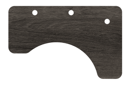 MojoDesk Surface Cubicle Corner MojoDesk Right / Weathered Oak (Cassis)