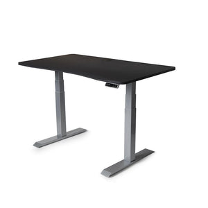 MojoDesk Bundle: Desk + 2 Accessories - Matte Lux Black Non Epicor Standing Desk Bundle 45.5X27 / Gray Base / Matte Lux Black