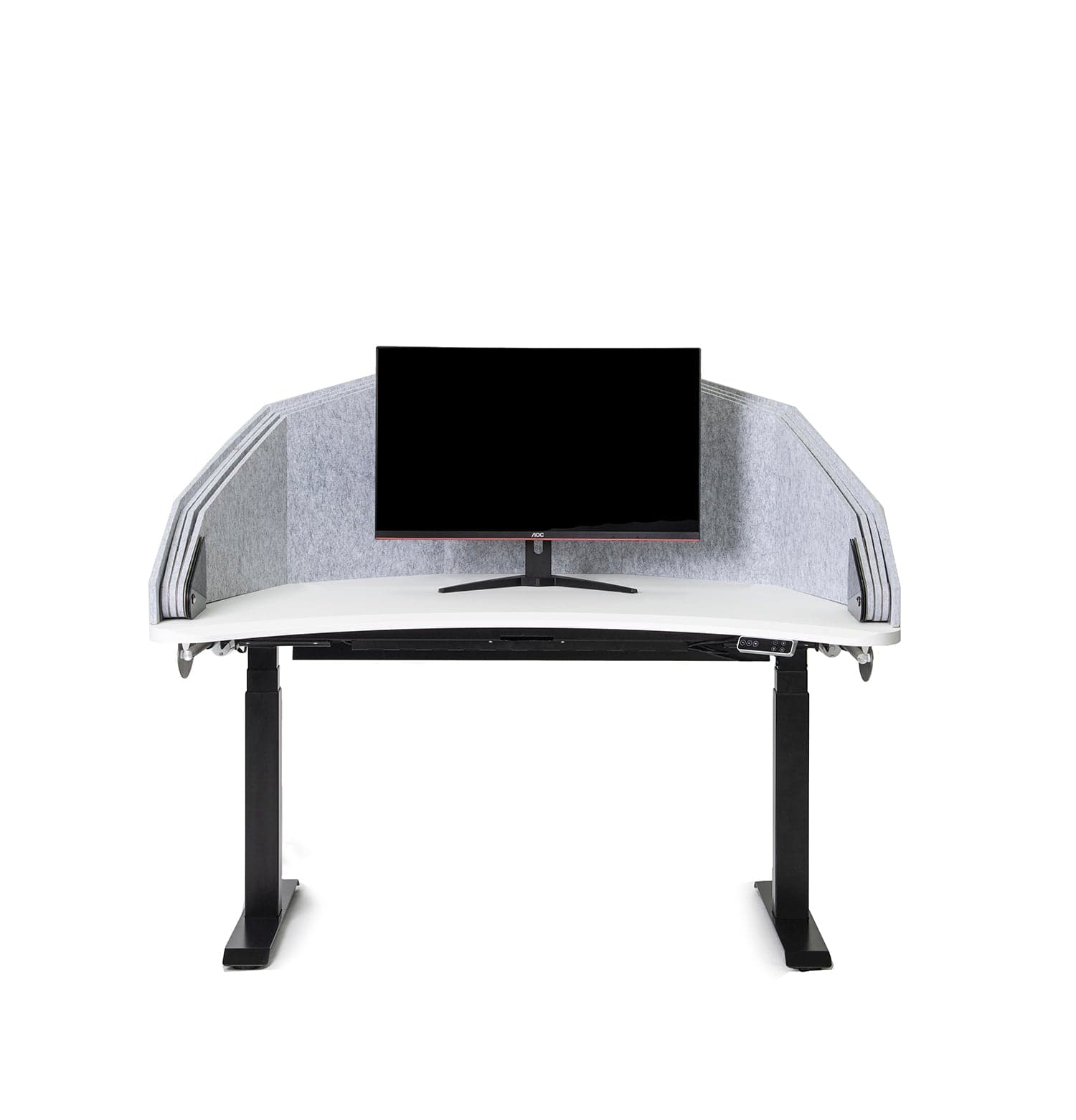 MojoDome - Standing Desk + Adjustable Acoustic Panels - MojoDesk