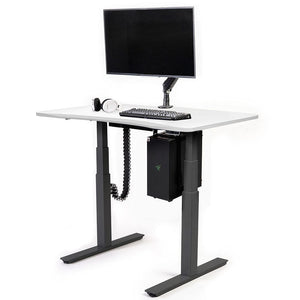Mojo Gamer Pro Bundle: Standing Gaming Desk + 5 Accessories Non Epicor Gaming Desk Classic White / 45.5x27 / Black Base