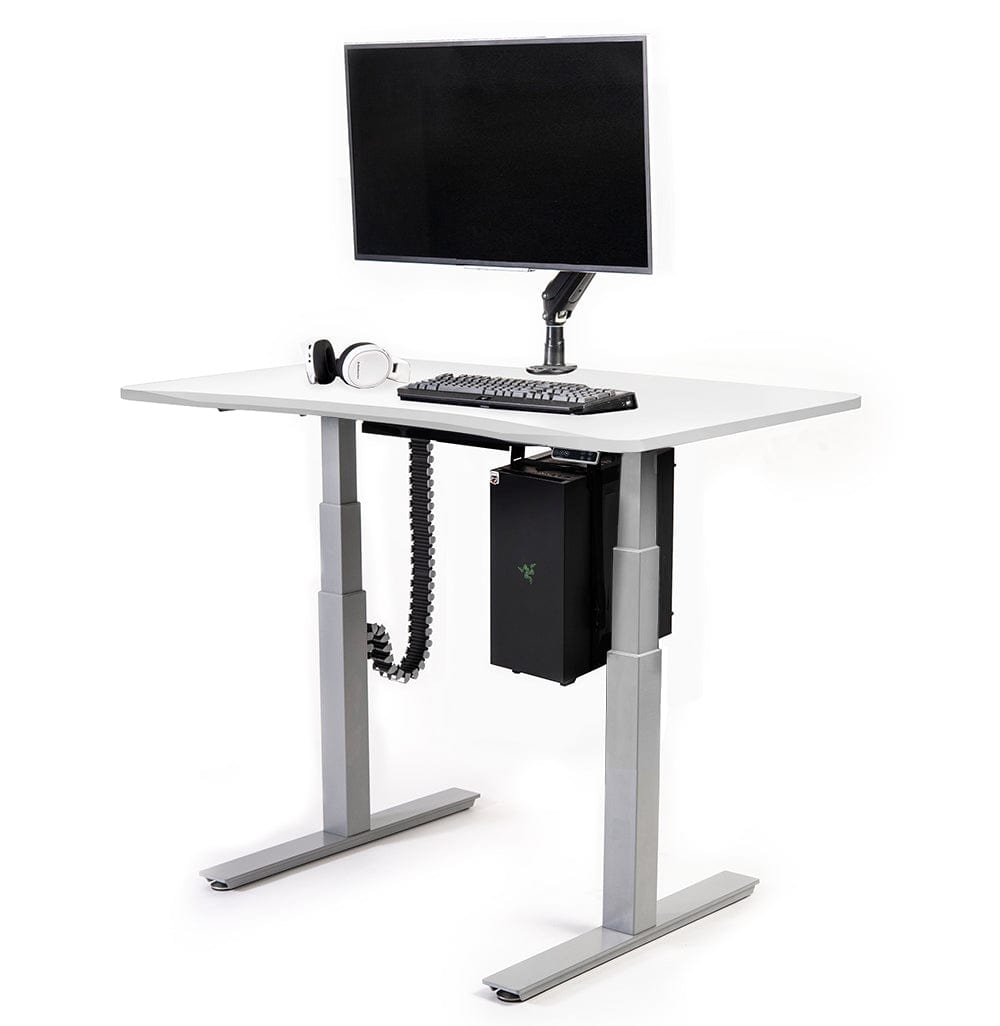 Mojo Gamer Pro Bundle: Standing Gaming Desk + 5 Accessories Non Epicor Gaming Desk Classic White / 45.5x27 / Gray Base