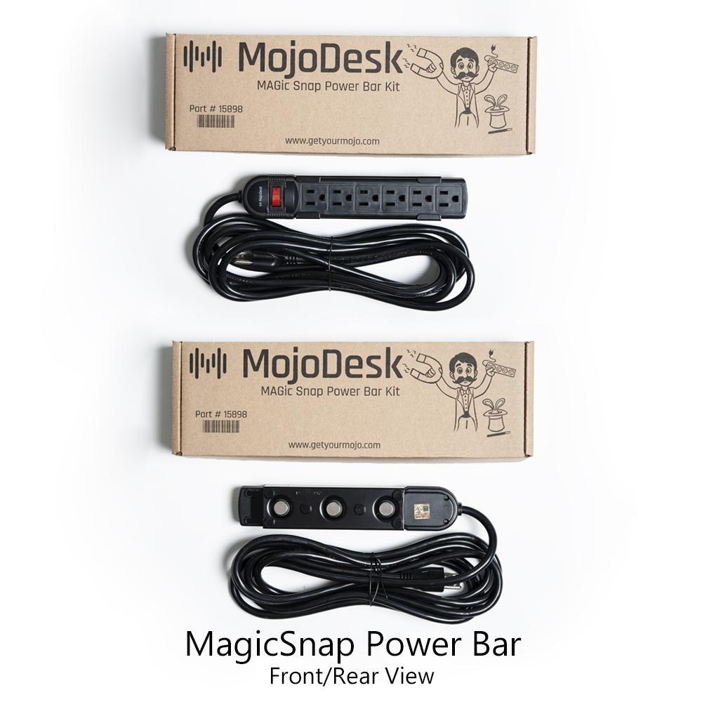 Magnetic 6 Outlet Power Bar for Standing Desks - MAGicSnap