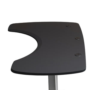 Matte Lux Black Corner L Shape Standing Desk - Electric Adjustable -MojoDesk