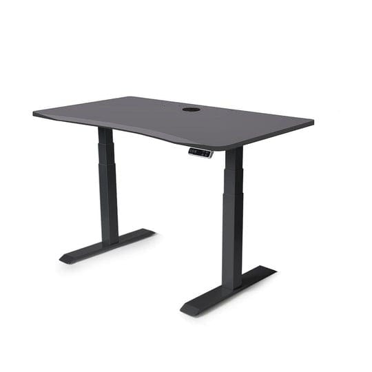 MojoDesk Bundle: Desk + 2 Accessories - Matte Lux Charcoal Non Epicor Standing Desk Bundle 45.5X27 / Black Base / Matte Lux Charcoal