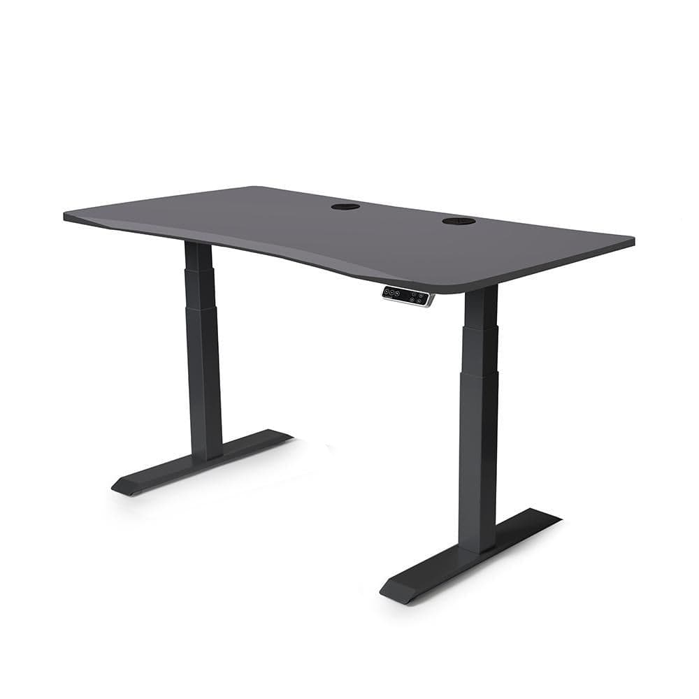 MojoDesk Bundle: Desk + 2 Accessories - Matte Lux Charcoal Non Epicor Standing Desk Bundle 57.5X27 / Black Base / Matte Lux Charcoal