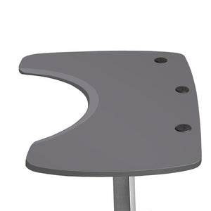 Matte Lux Charcoal Corner L Shape Standing Desk - Electric Adjustable - MojoDesk