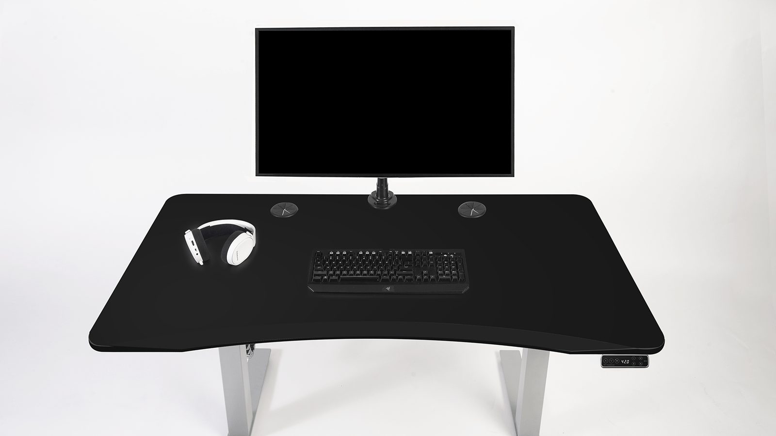 MojoDesk Bundle: Desk + 2 Accessories - Matte Lux Black