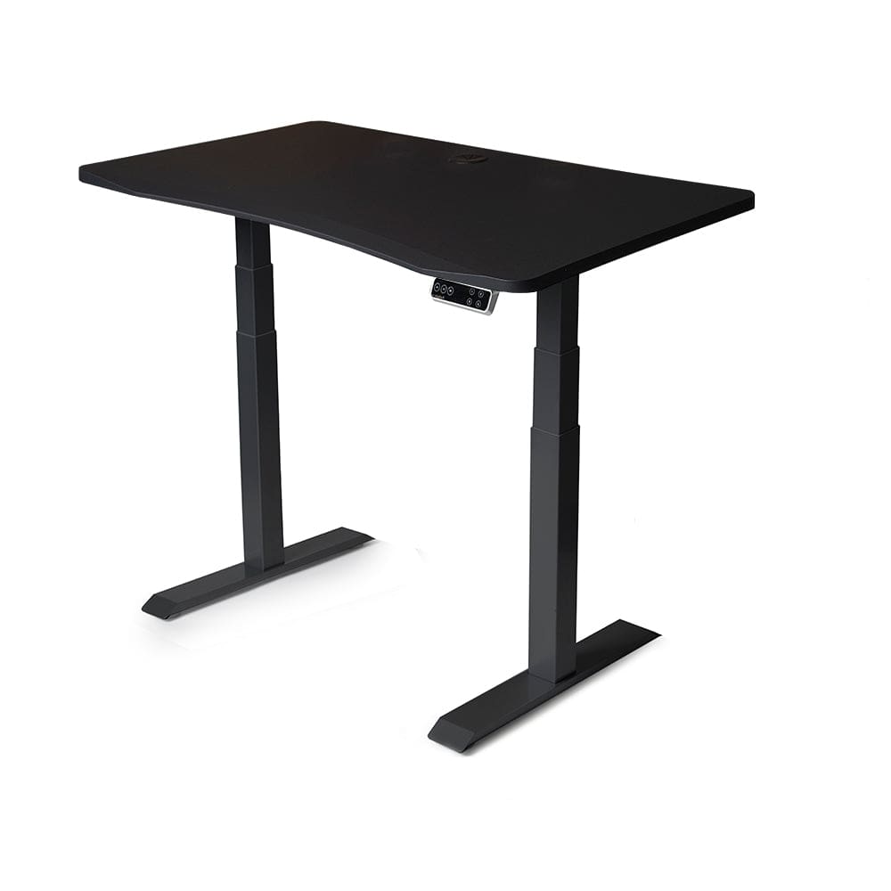 48x30 Electric Sit to Stand Desk - Frame Color: Black- Desktop Color: Black