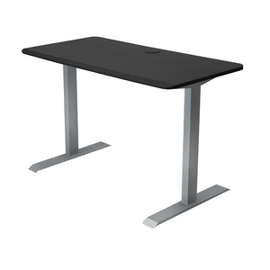 48x24 Side Table Fixed Height - Frame Color: Gray - Desktop Color: White