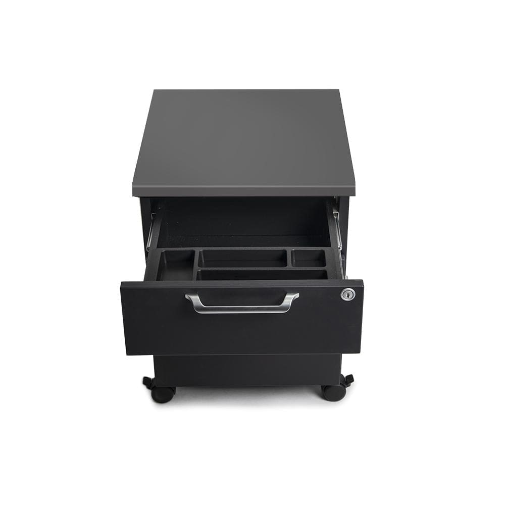 Mojo WorkSpace: Desk + Preassembled Mobile Cabinet Non Epicor Standing Desk Bundle