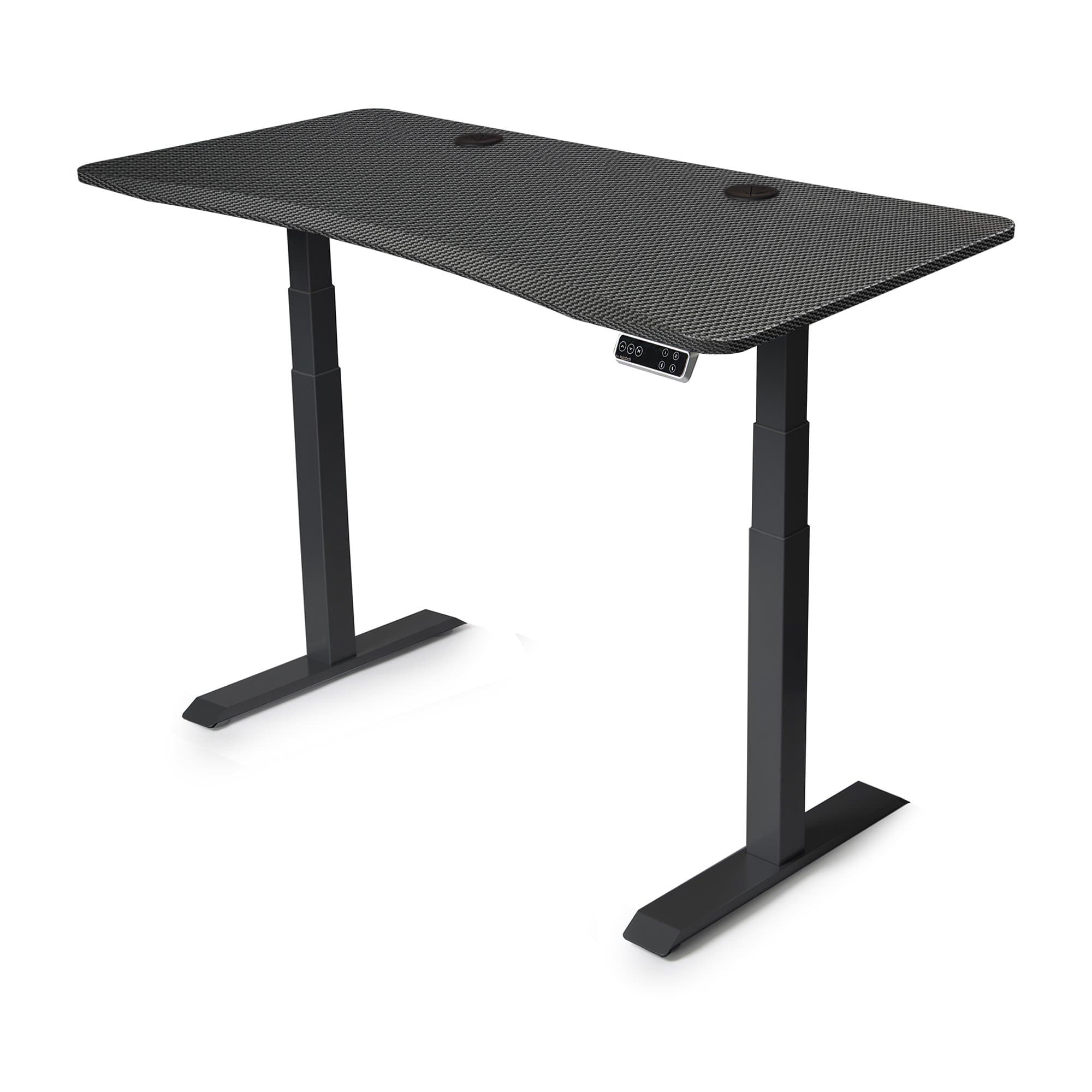 Mojo QuickShip Non Epicor Standing Desk Carbon Fiber / 57.5x27 / Black Base