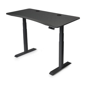 60x30 Height Adjustable Desk - Frame Color: Black - Desktop Color: Carbon Fiber