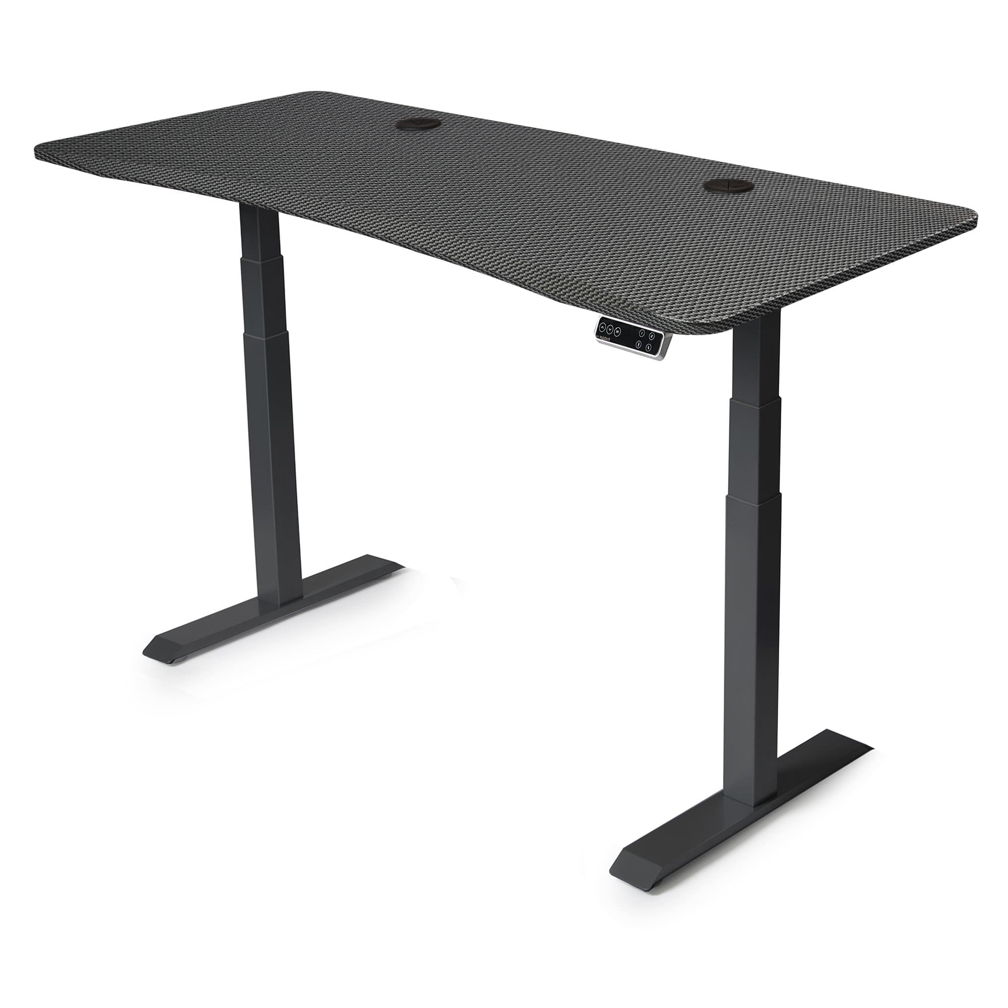 Mojo QuickShip Non Epicor Standing Desk Carbon Fiber / 69.5x28.75 / Black Base