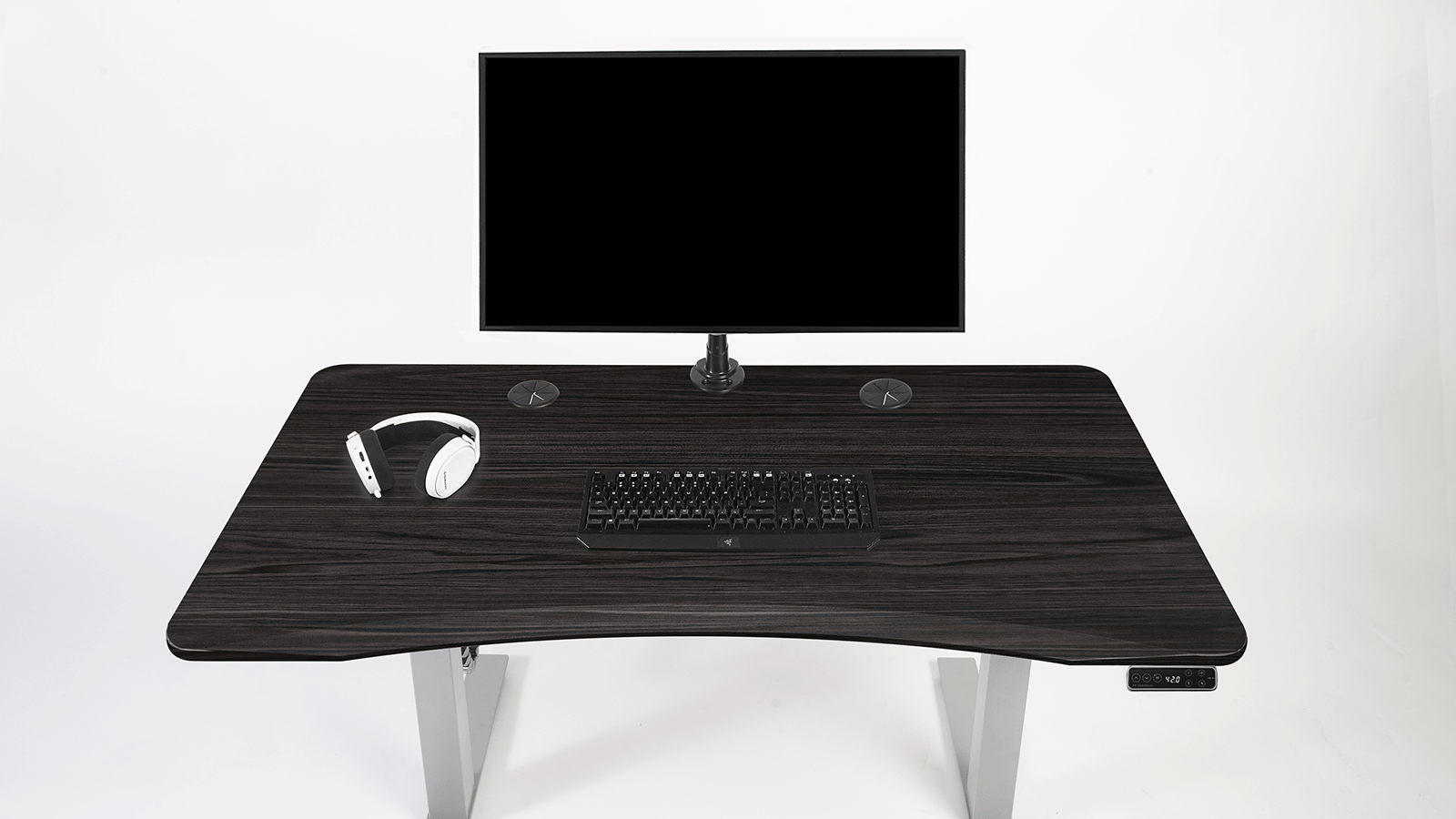 Best Corner Gaming Desk  PC Battlestation Curved Standing Desk Bundle -  MojoDesk