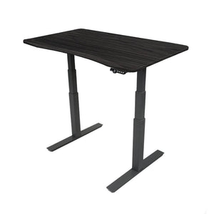 MojoDesk Bundle: Desk + 2 Accessories - Obsidian Oak Non Epicor Standing Desk Bundle 45.5X27 / Black Base / Obsidian Oak
