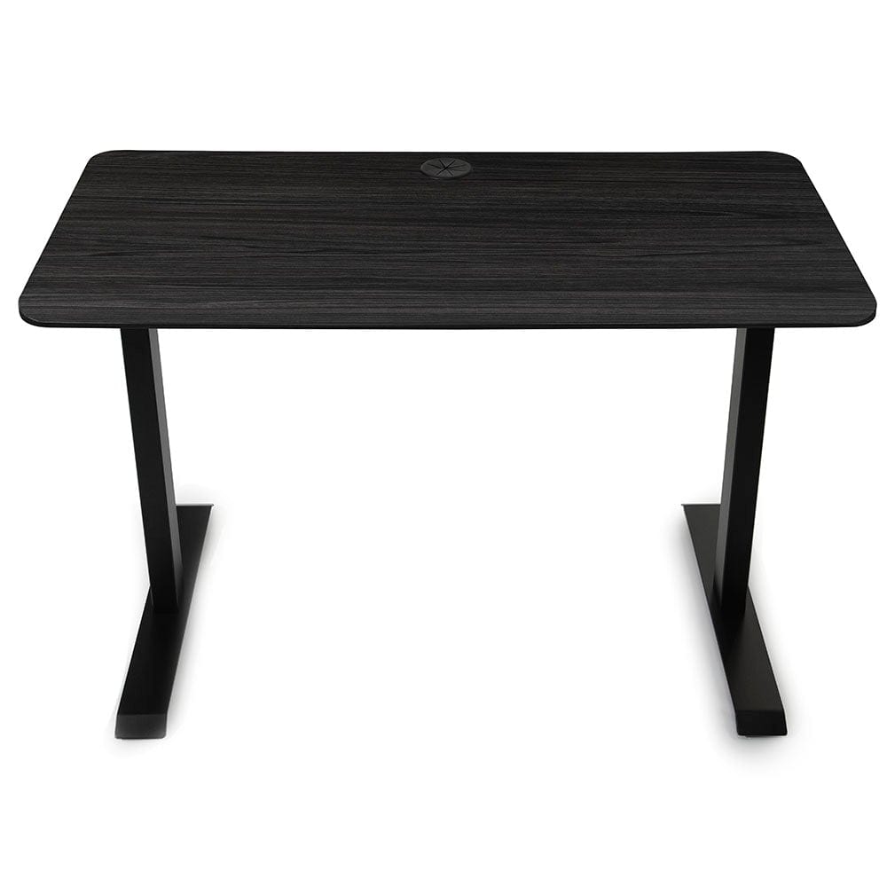 Side Table Fixed Height Desk to expand on your workspace. Color: Obsidian Oak