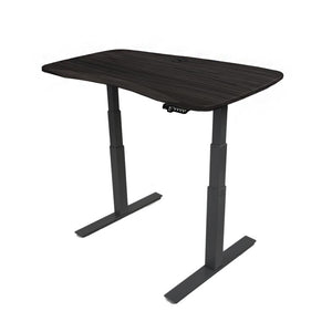 48x30 Electric Height Adjustable Desk - Frame Color: Black - Desktop Color: Obsidian Oak