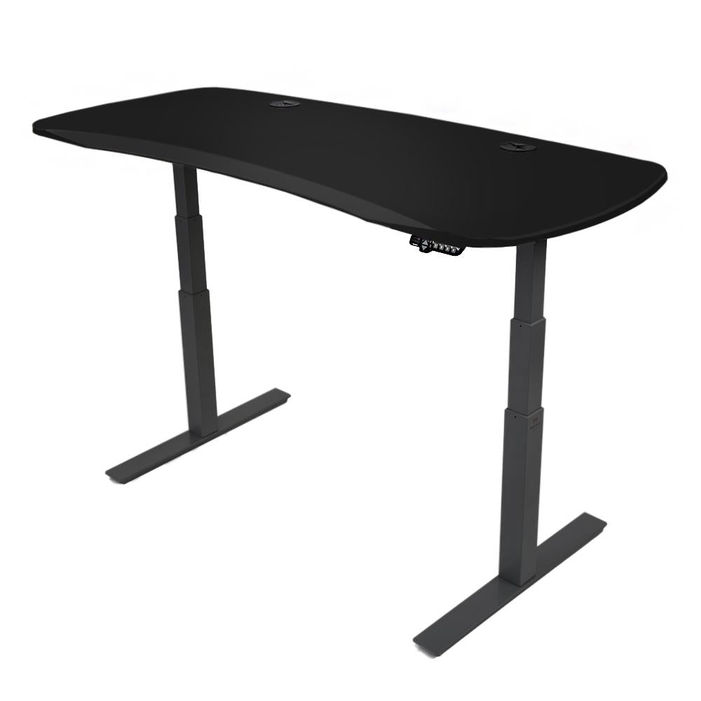 72x30 Electric Height Adjustable Desk - Frame Color: Black - Desktop Color: Black