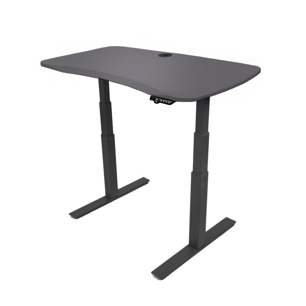48x30 Electric Height Adjustable Desk - Frame Color: Black - Desktop Color: Charcoal