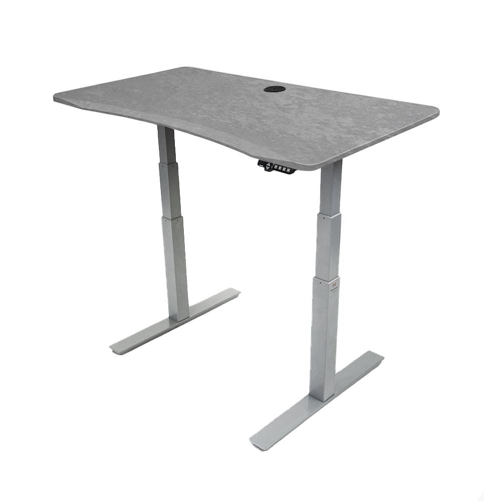 MojoDesk Bundle: Desk + 2 Accessories - Sahara Stone Non Epicor Standing Desk Bundle 45.5x27 / Gray Base / Sahara Stone