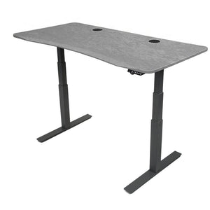 MojoDesk Bundle: Desk + 2 Accessories - Sahara Stone Non Epicor Standing Desk Bundle 69.5x28.75 / Black Base / Sahara Stone