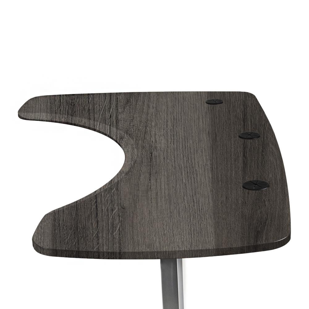 L Shape Corner Standing Desk - Weathered Oak Laminate MojoDesk