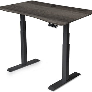Mojo QuickShip Non Epicor Standing Desk Weathered Oak / 45.5x27 / Black Base